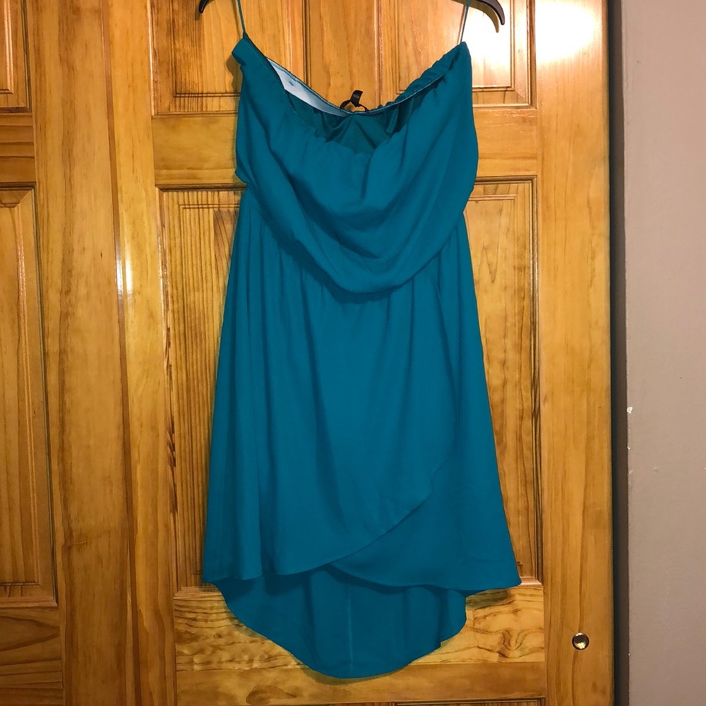 Beautiful Strapless Emerald Dress